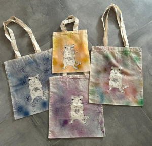 Preview Stofftaschen mit Rennmausmotiv